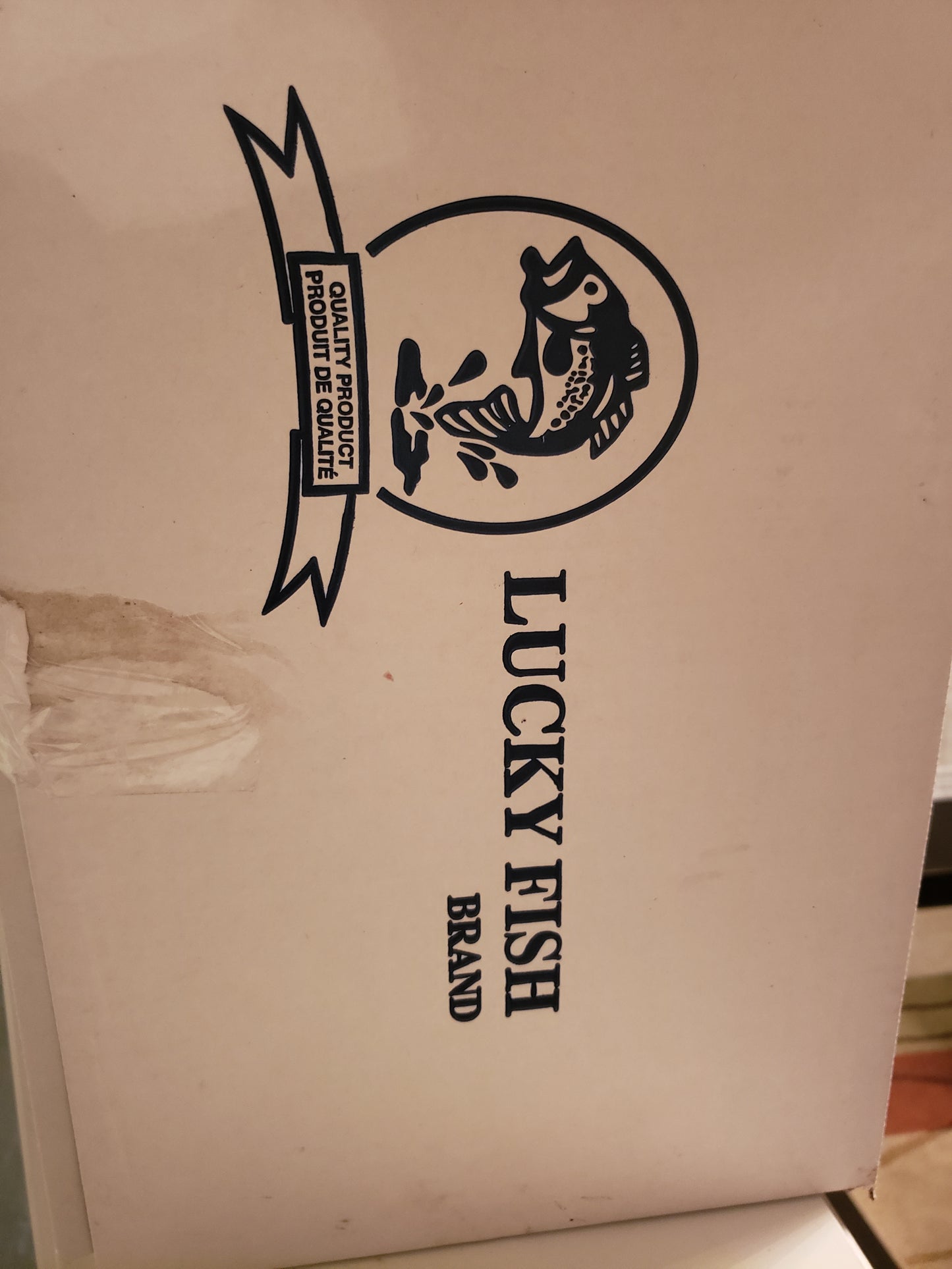 Box of Red snapper fish